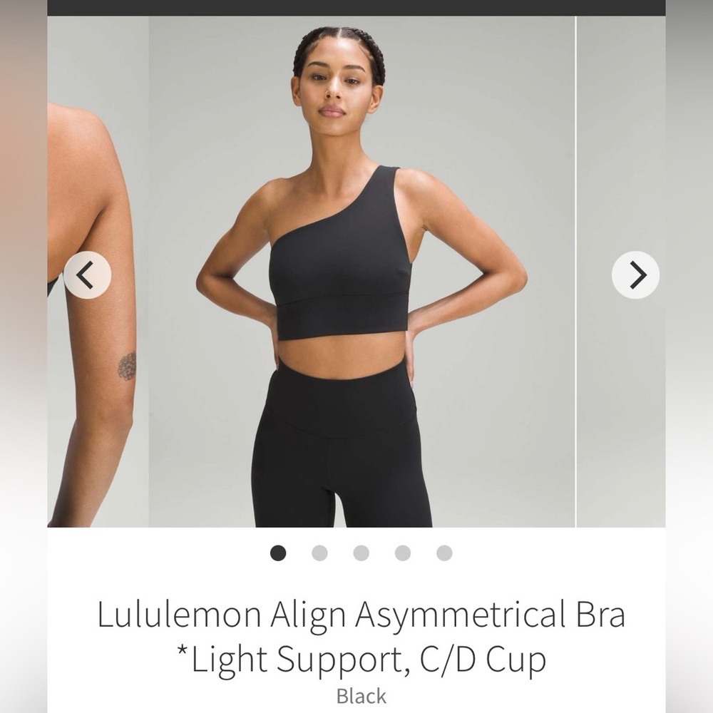 Lululemon size 6 asymmetrical Align bra